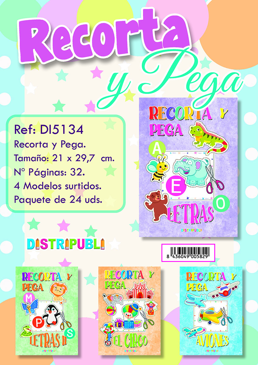 RECORTA Y PEGA. 4 TITULOS