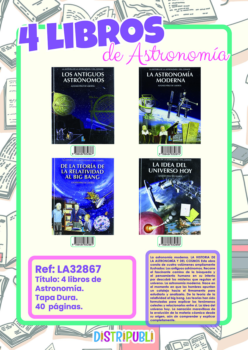 4 LIBROS DE ASTRONOMIA