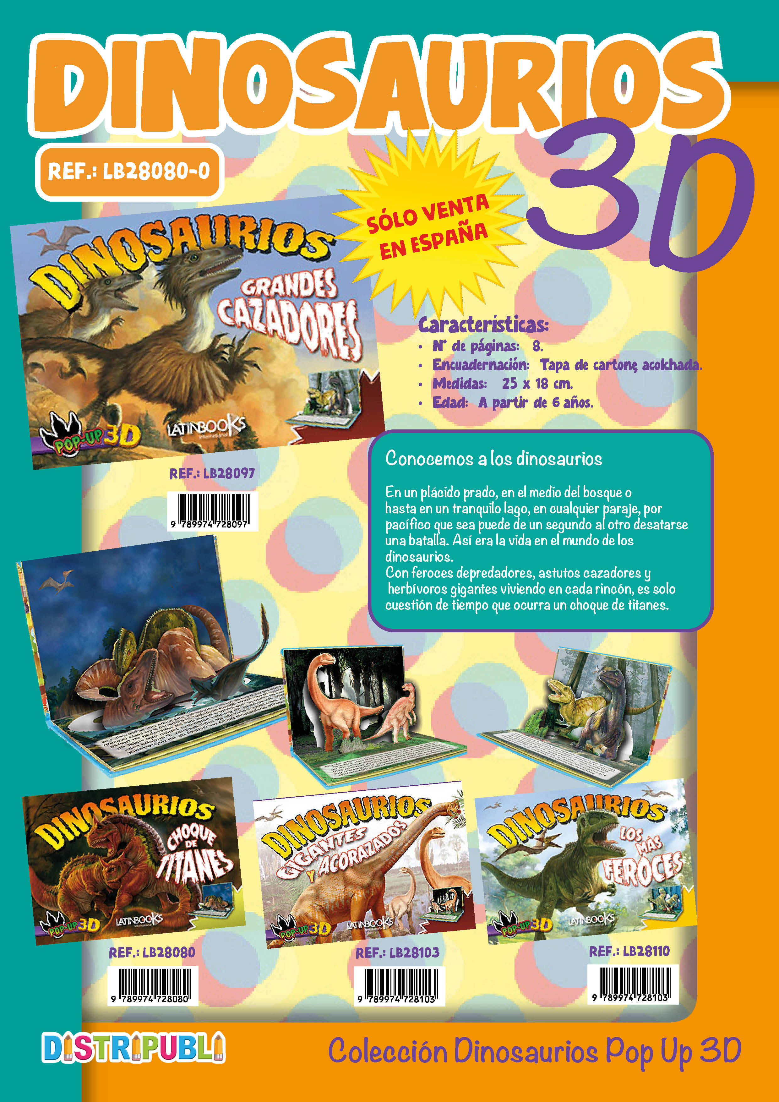IN-DINOSAURIOS 3D. 4 TIT.