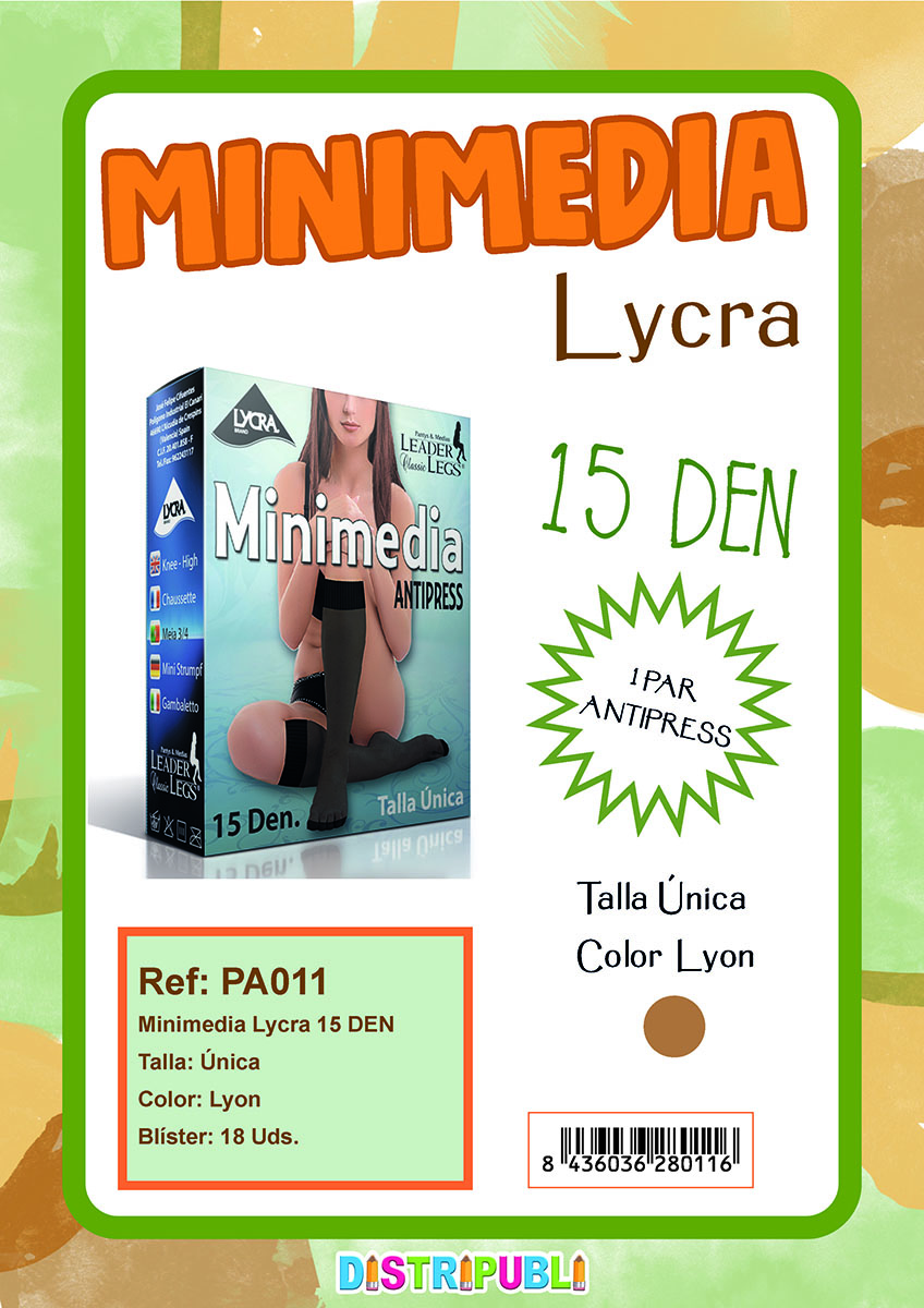 CE-MINIMEDIA LYCRA 1 PAR LYON T.UNIC