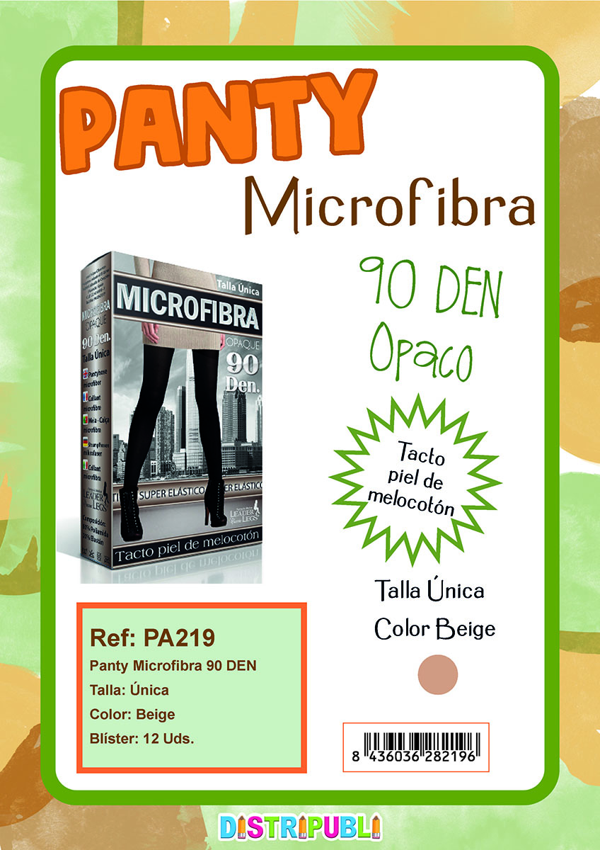 PANTY MICROFIBRA 90 DEN BEIGE T.UNICA