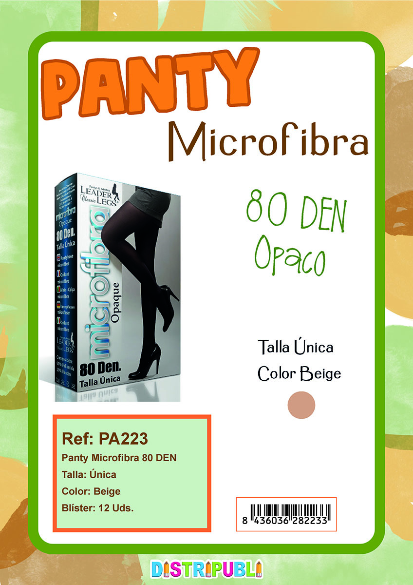 PANTY MICROFIBRA 80 DEN BEIGE T.UNICA