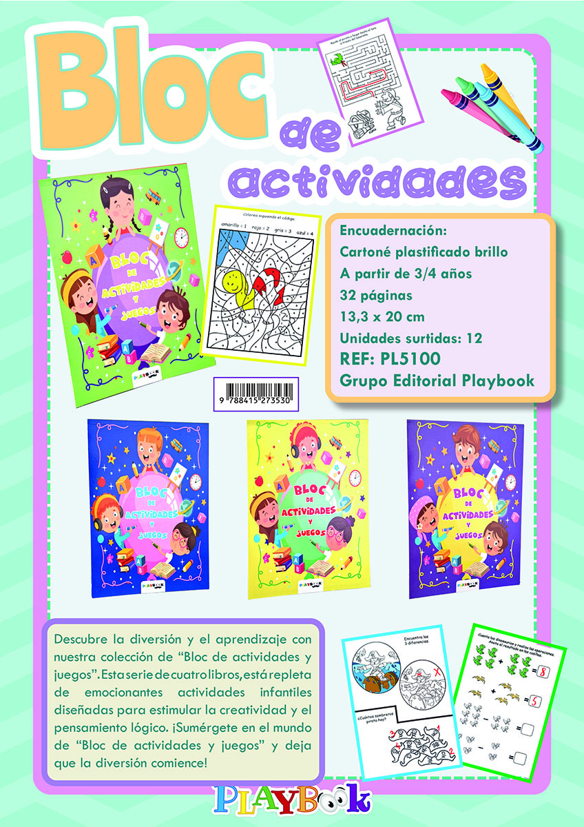 CE-BLOC DE ACTIVIDADES Y JUEGOS. 4 TIT.