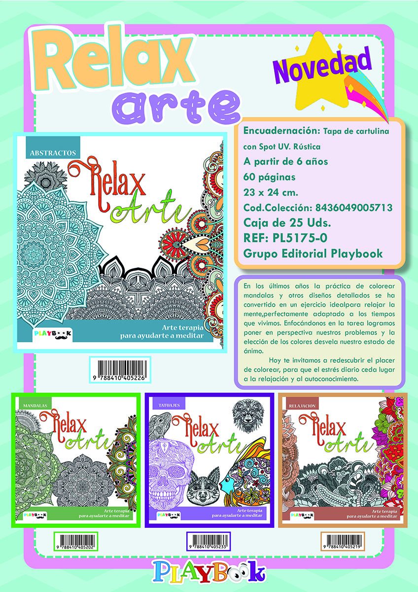 IN-RELAX ARTE ADULT 4 TITULOS