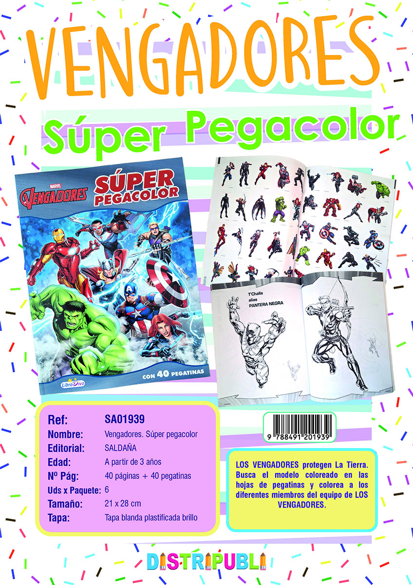 IN- LD0737 VENGADORES SUPER PEGACOLOR