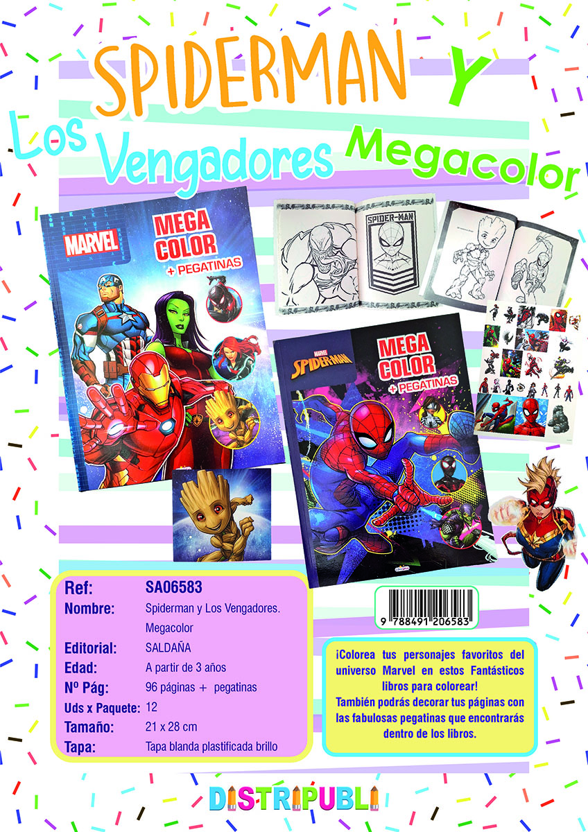 IN-LD0903 SPIDERMAN&LOS VENGADORES MEGAC