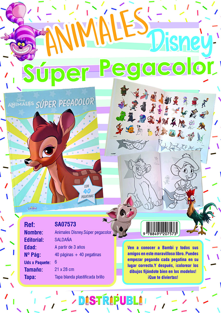 IN- LD0956 ANIMALES DISNEY SÚPER PEGACOL