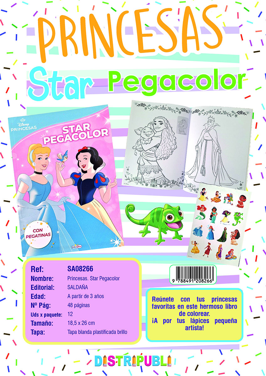 IN- LD0998 PRINCESAS STAR PEGACOLOR