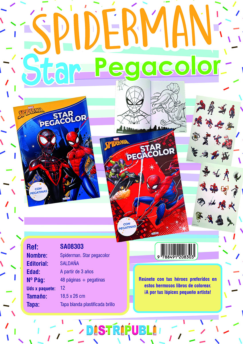 IN- LD1000 SPIDERMAN STAR PEGACOLOR 2 TI
